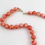 Pink Coral Necklace 10mm