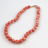 Pink Coral Necklace 10mm