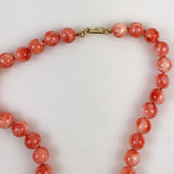 Pink Coral Necklace 10mm