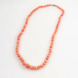 Pink Coral Necklace Graduated