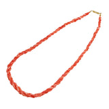 Vintage salmon pink coral necklace