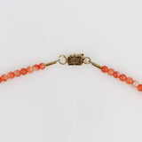 14k Asian gold clasp on coral necklace