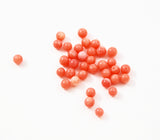 Dark Pink Coral 4mm Round Beads Loose Genuine natural