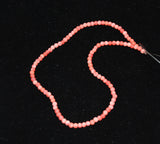 Dark Pink Coral 4mm Round Beads- Genuine natural