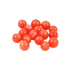 Dark Pink Coral Beads Rounds (6)