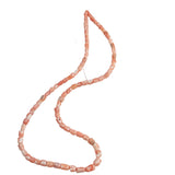 Pink coral tulip beads