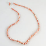 pink coral beads