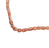 Pink coral tulip beads