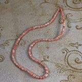 Pink coral tulip beads