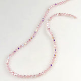 Pink Rose Crystal Beads 4mm