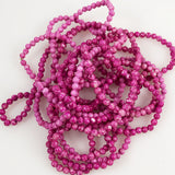 Pink Fossil 4mm Bead Strands 