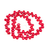 Dark Pink Freshwater Pearl Oval Beads Strand