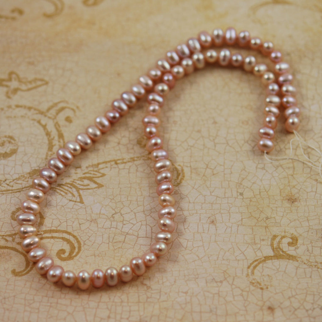 Pink Freshwater Pearl Beads Strand – Estate Beads & Jewelry
