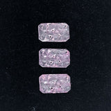 Pink Glass Floral cabochons