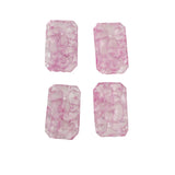 rose quartz cabochons glass