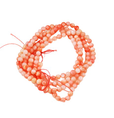 Pink Mother of Pearl Round Beads Strand 5mm