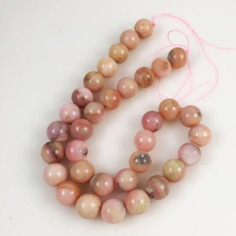 Pink Peruvian Opal 12mm Bead