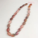 Pink Peruvian Opal Faceted Oval Bead