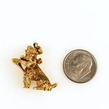 Gold and Ruby doggie charm
