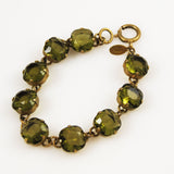 Catherine Popesco French Gold & Crystal Bracelet