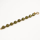 Catherine Popesco French Gold & Olivine Crystal Bracelet