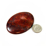 Large Poppy Jasper Gemstone Oval Cabochon 55mm