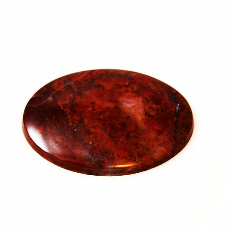 Large Poppy Jasper Gemstone Oval Cabochon 55mm