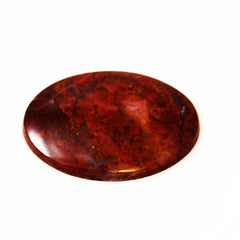 Large Poppy Jasper Gemstone Oval Cabochon 38mm