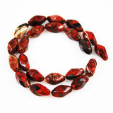 Poppy Jasper Twist Bead Strands