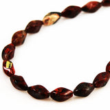 Poppy Jasper Twist Bead Strands