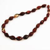 Poppy Jasper Twist Bead Strands