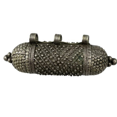 Antique Silver Yemen Hirz Amulet Prayer Pendant