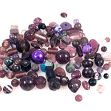purple glass bead mixture