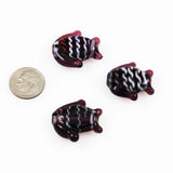 Purple Fish Glass Lamp Work Beads