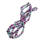 Green & Purple Mountain Jade Beads