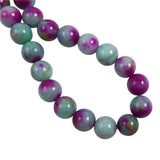 Green & Purple Mountain Jade Beads