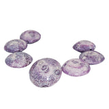 vintage purple sponge coral beads