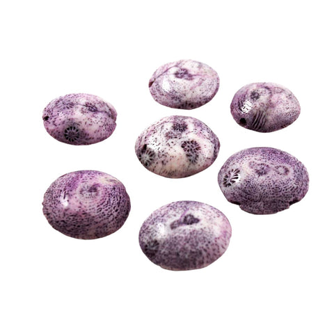 Vintage purple coral beads