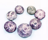 Purple Coral Disk Beads