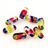 Colorful Faceted Crystal Beads Antique