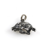 Sterling Silver Boar Hog Charm