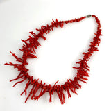 Genuine Italian red coral necklace