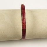 Red Coral Bangle Bracelet