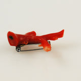Italian red coral brooch