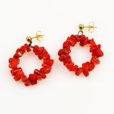 Red Branch Coral Earrings