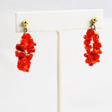Red Branch Coral Earrings