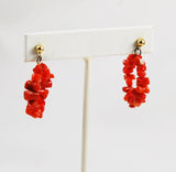 Red Branch Coral Earrings