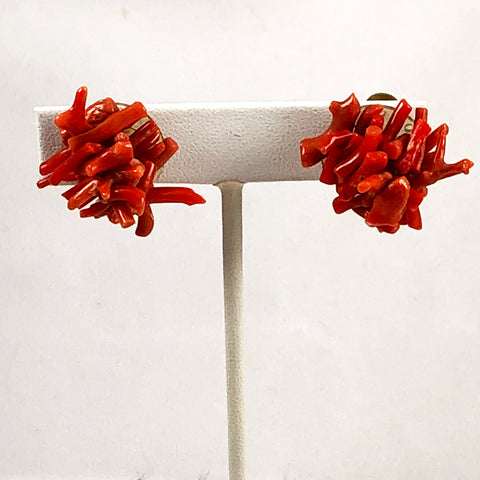 Red Branch Coral Earrings 