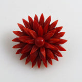 Victorian Carved Red Coral Brooch
