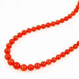 Vintage Natural Red Coral Graduated Necklace 